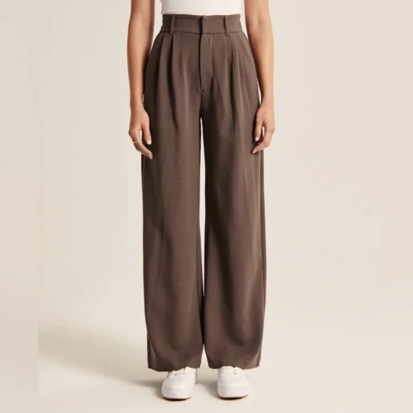 A&F tailored wide leg pants - Picture 2 of 11